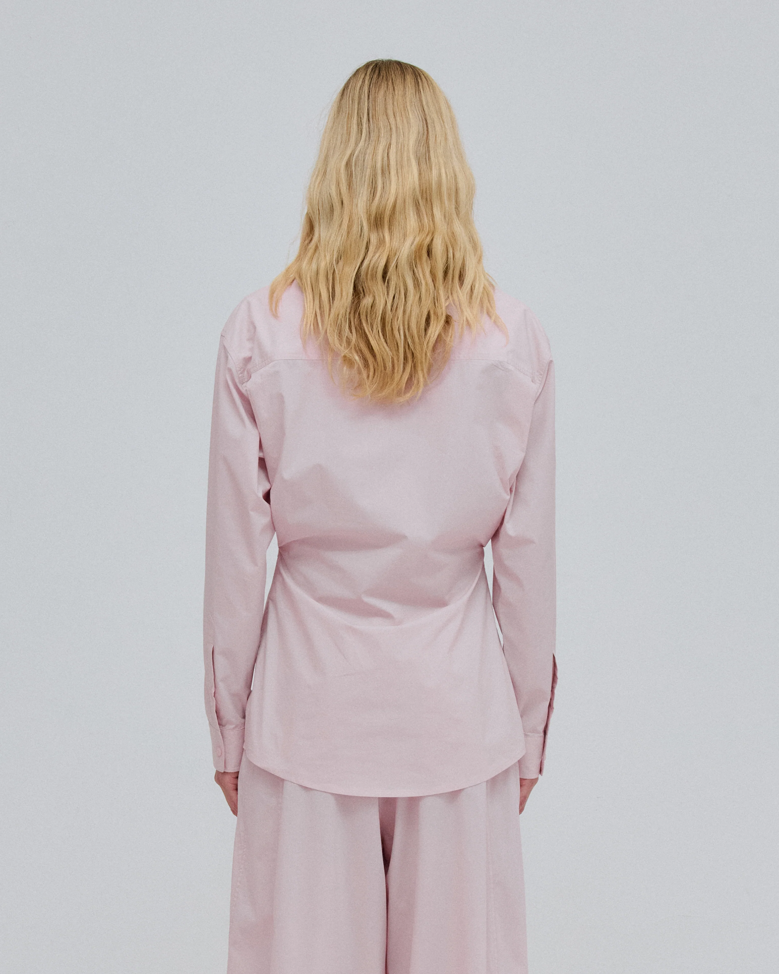ANNE - LIGHT COTTON POPELINE TAILORED SHIRT - Image 3