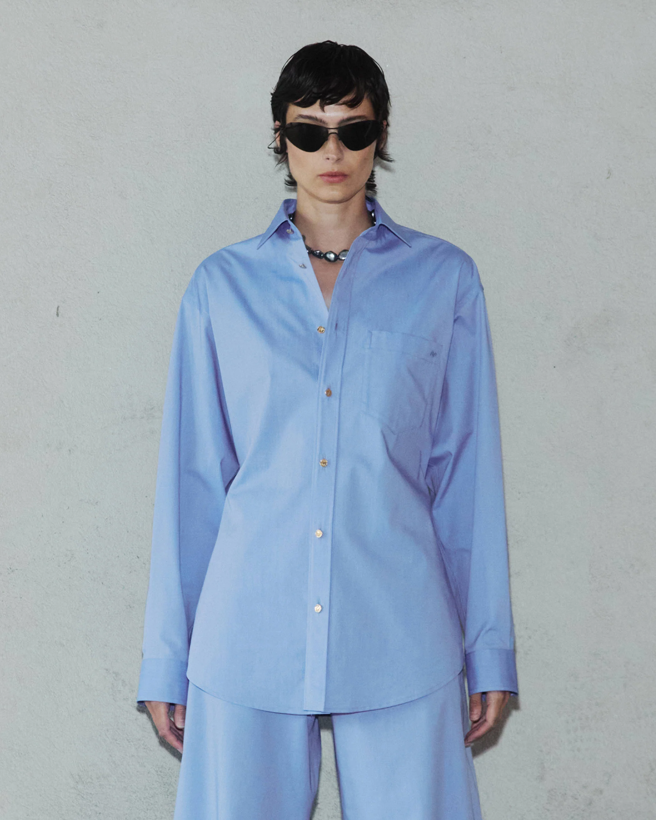 ANNE - POPELINE FITTED SHIRT