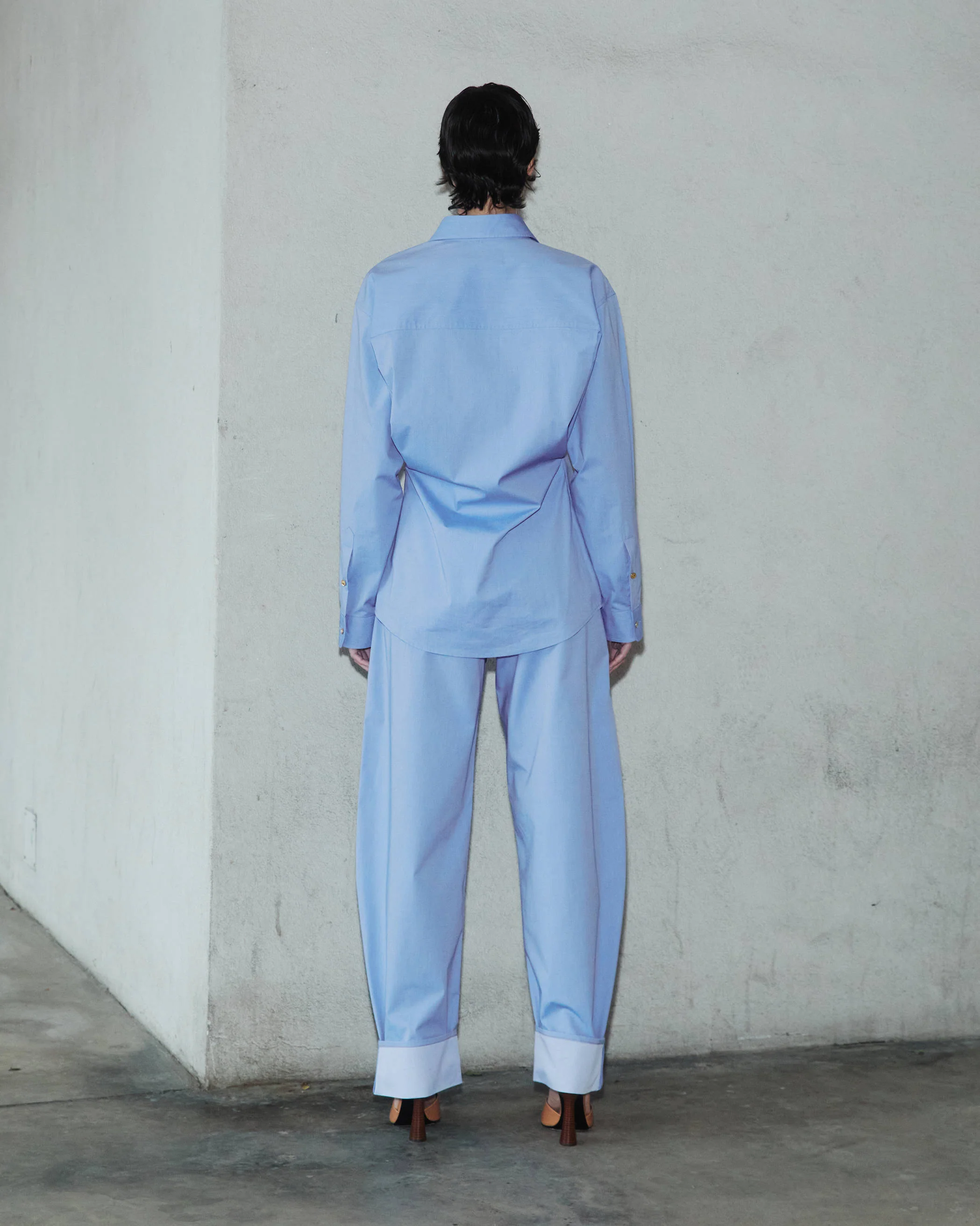ANNE - POPELINE FITTED SHIRT - Image 3
