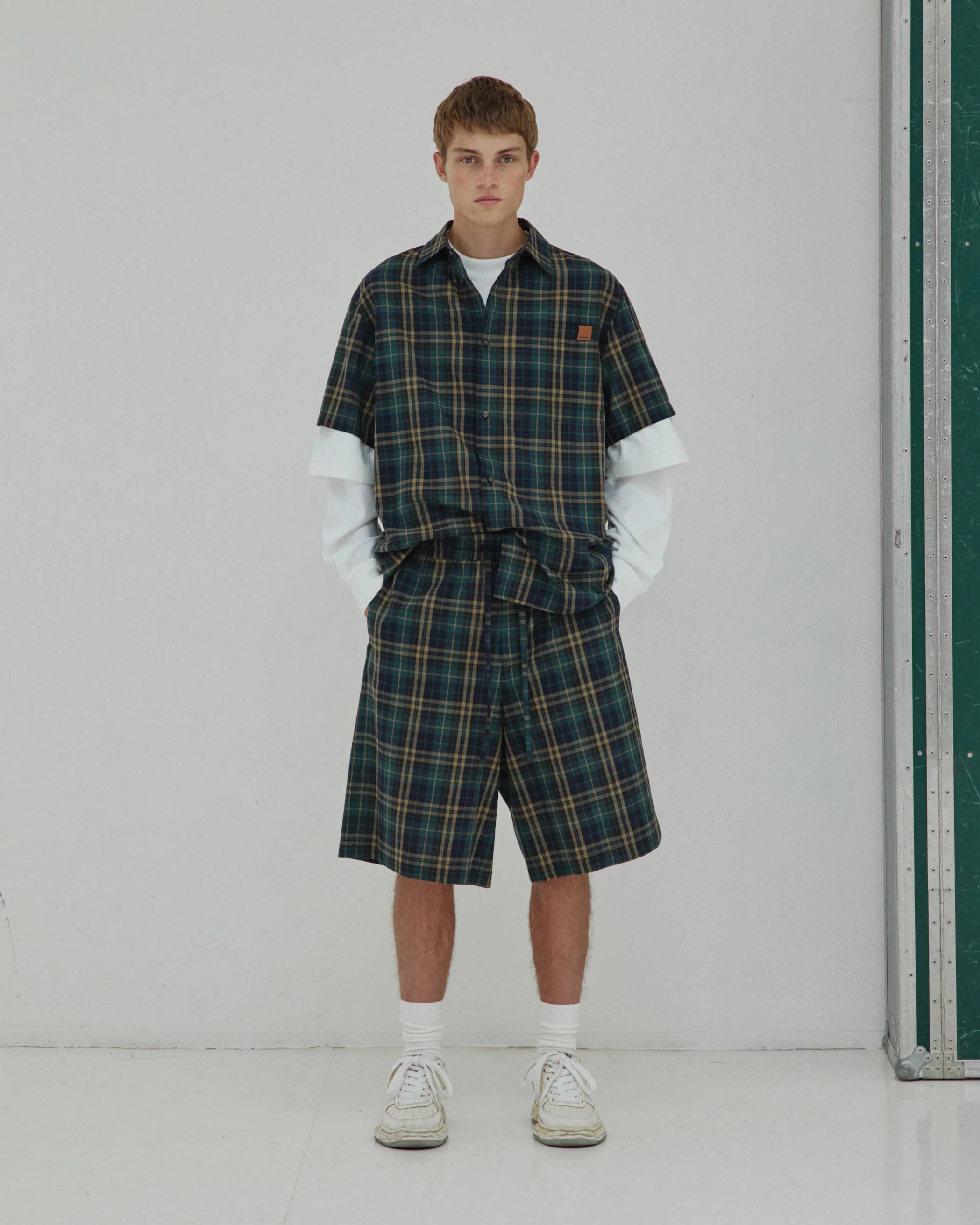 BRAD - JAPENESE CHECK JOGGER FIT SHORTS