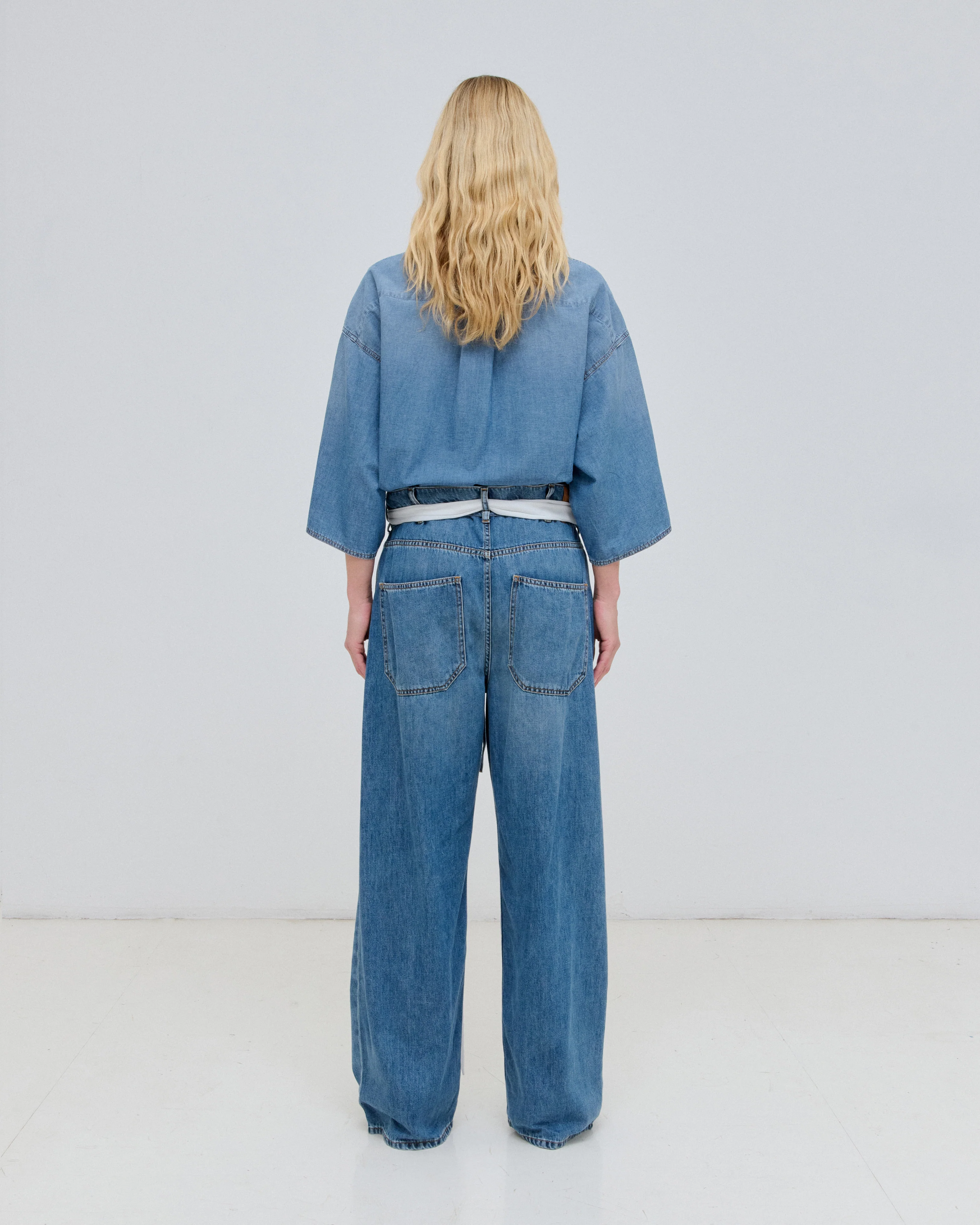 DALILA - FOULARD ADORNED DENIM - Image 3