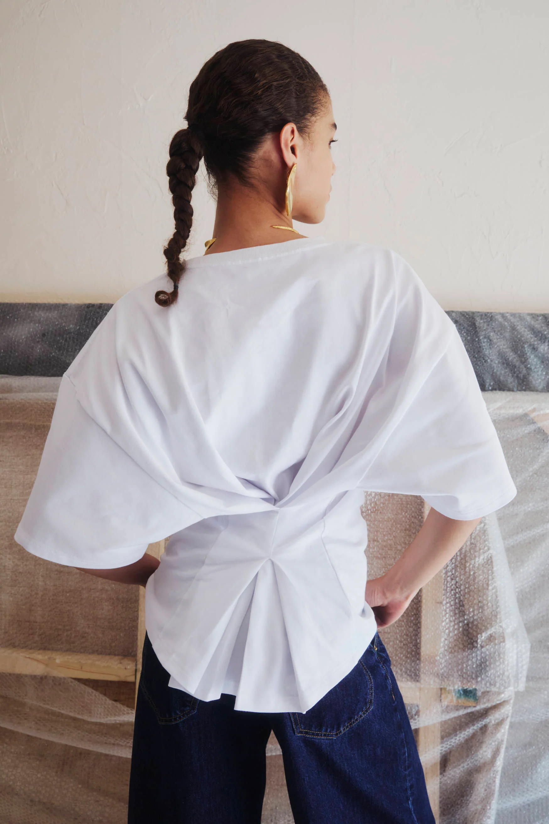 DOYLE - DRAPED SHORT SLEEVED TEE