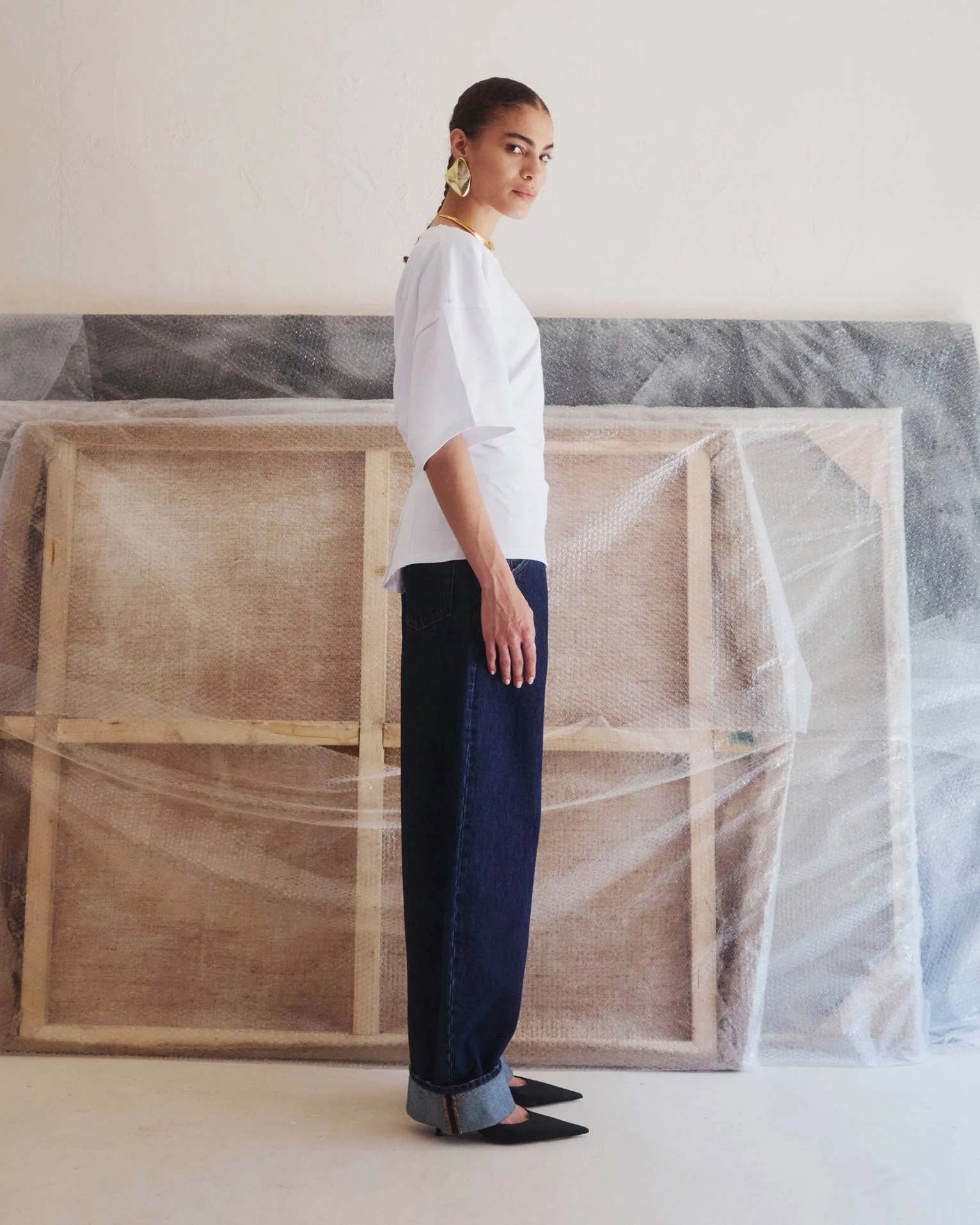 DOYLE - DRAPED SHORT SLEEVED TEE - Image 2