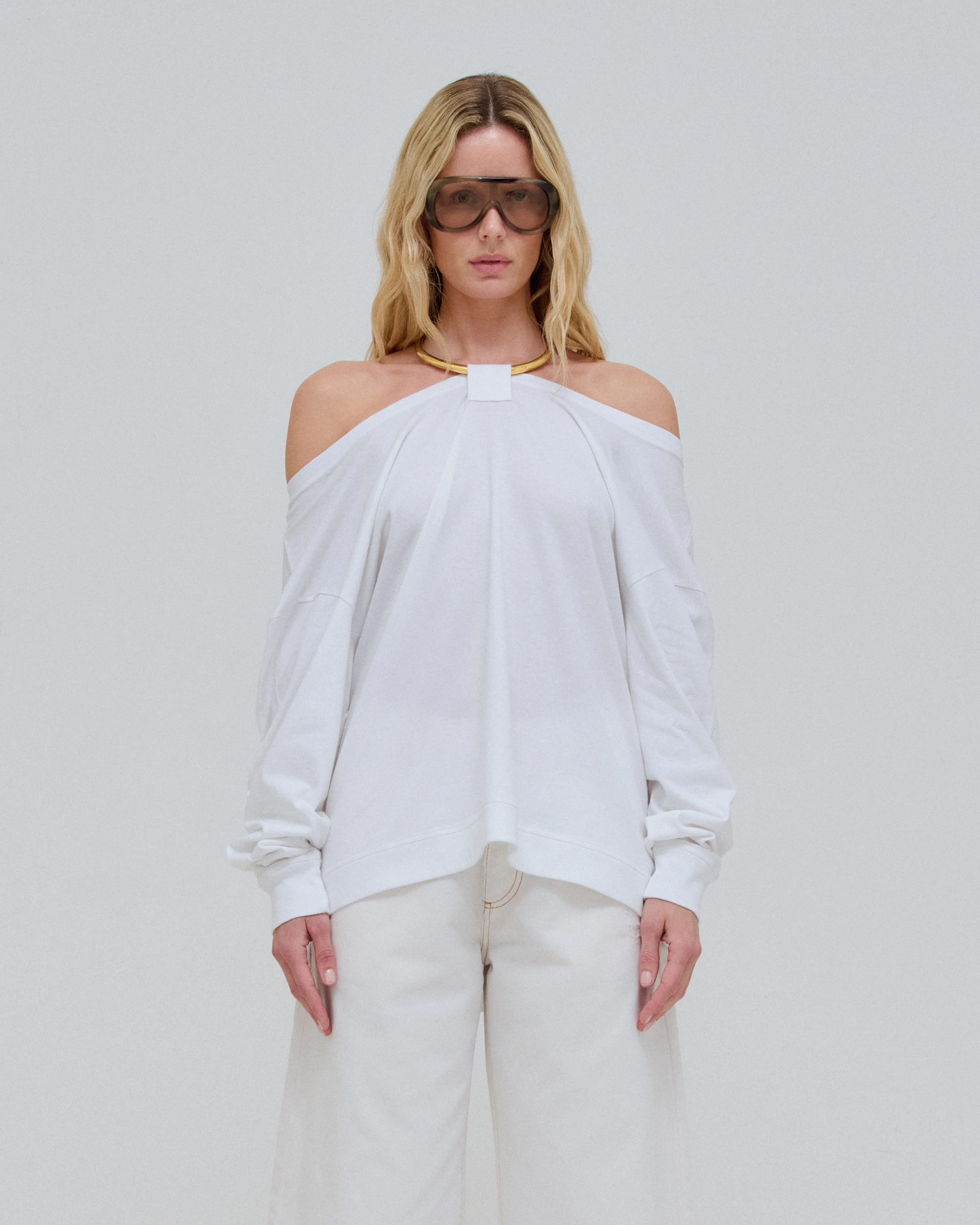 ERIN - NECKLACE OFF-SHOULDER TOP - Image 4