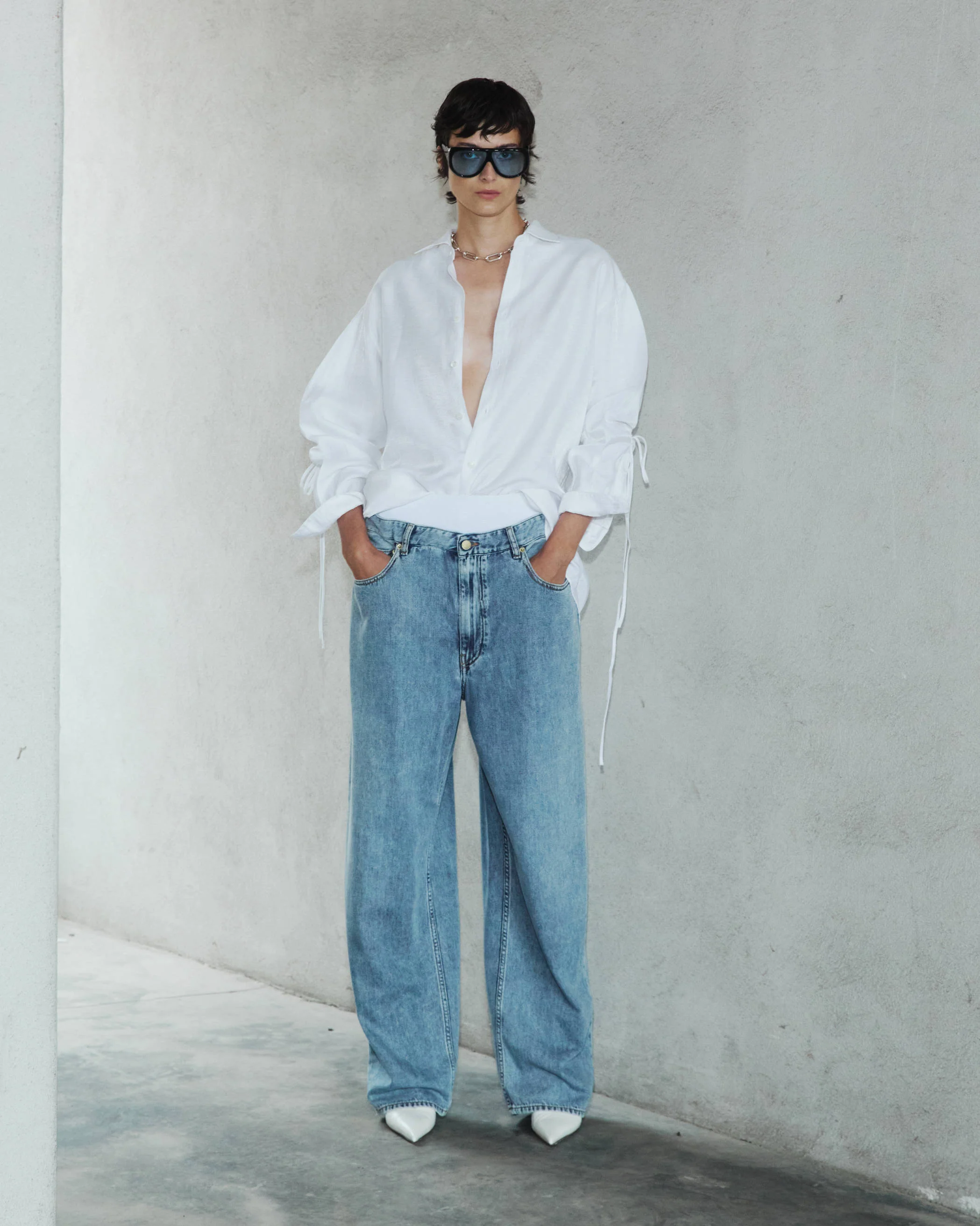 JANE - ELASTIC WAIST TENCEL DENIM