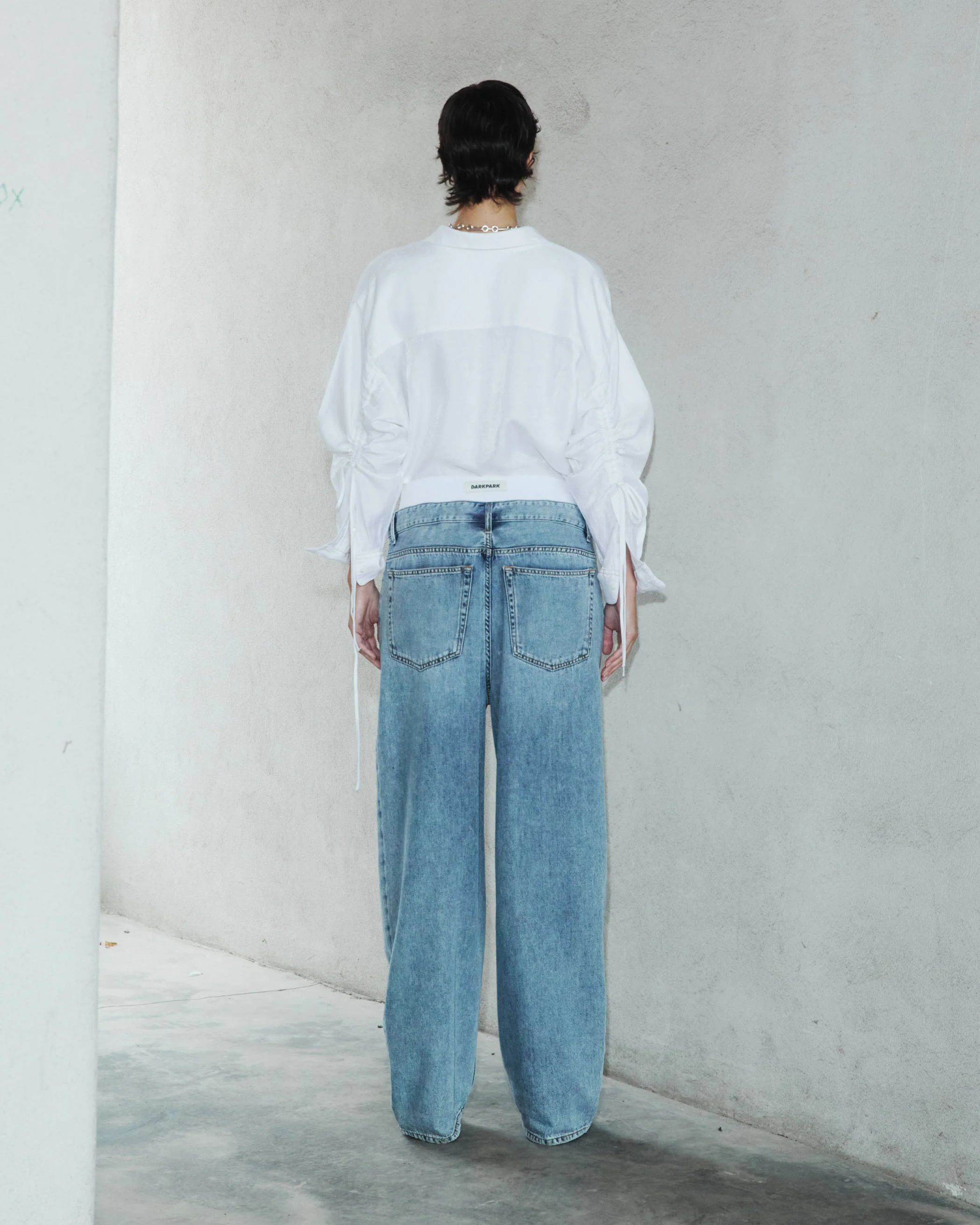JANE - ELASTIC WAIST TENCEL DENIM - Image 3