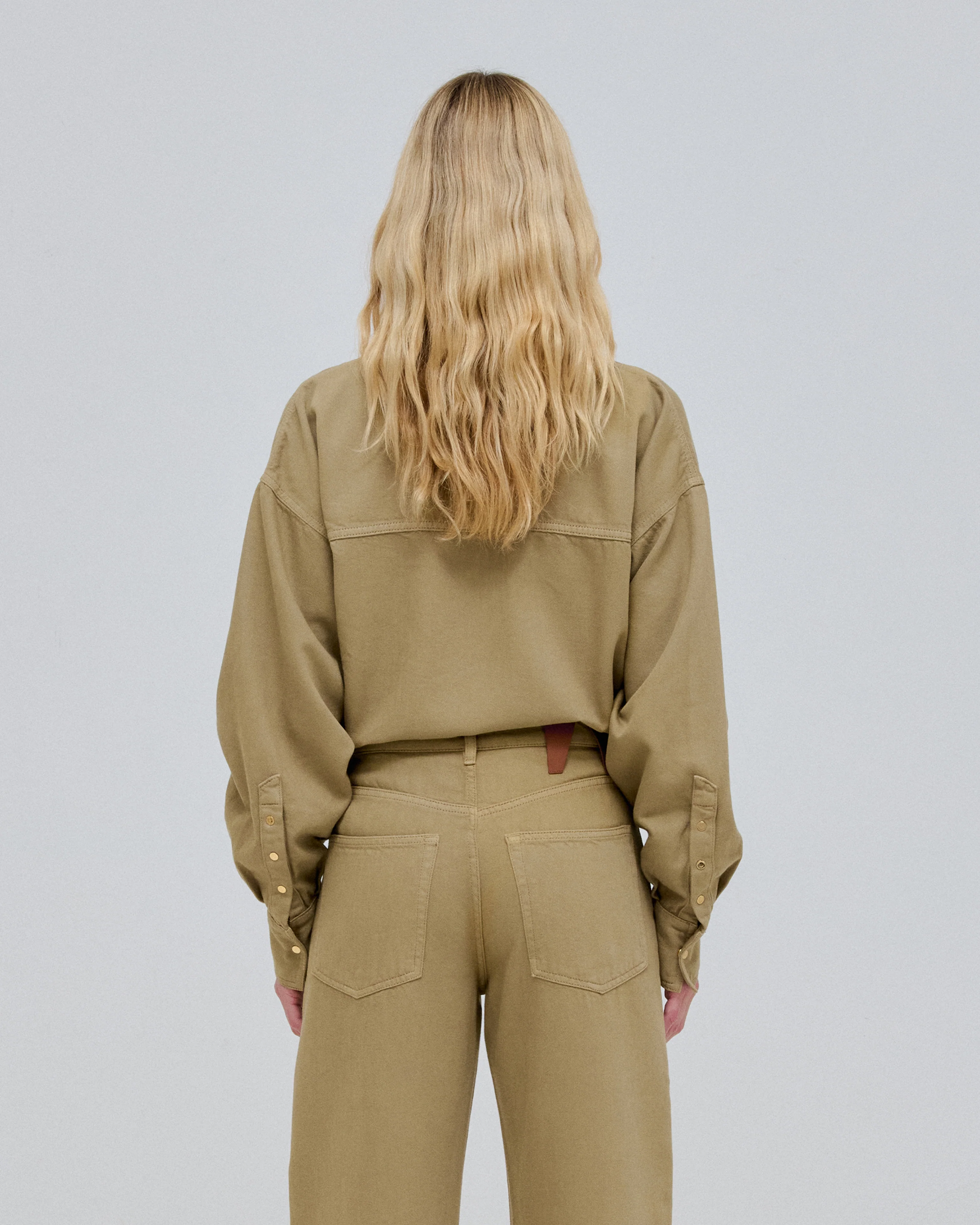 JENNY - TENCEL DENIM BOXY SHIRT - Image 3