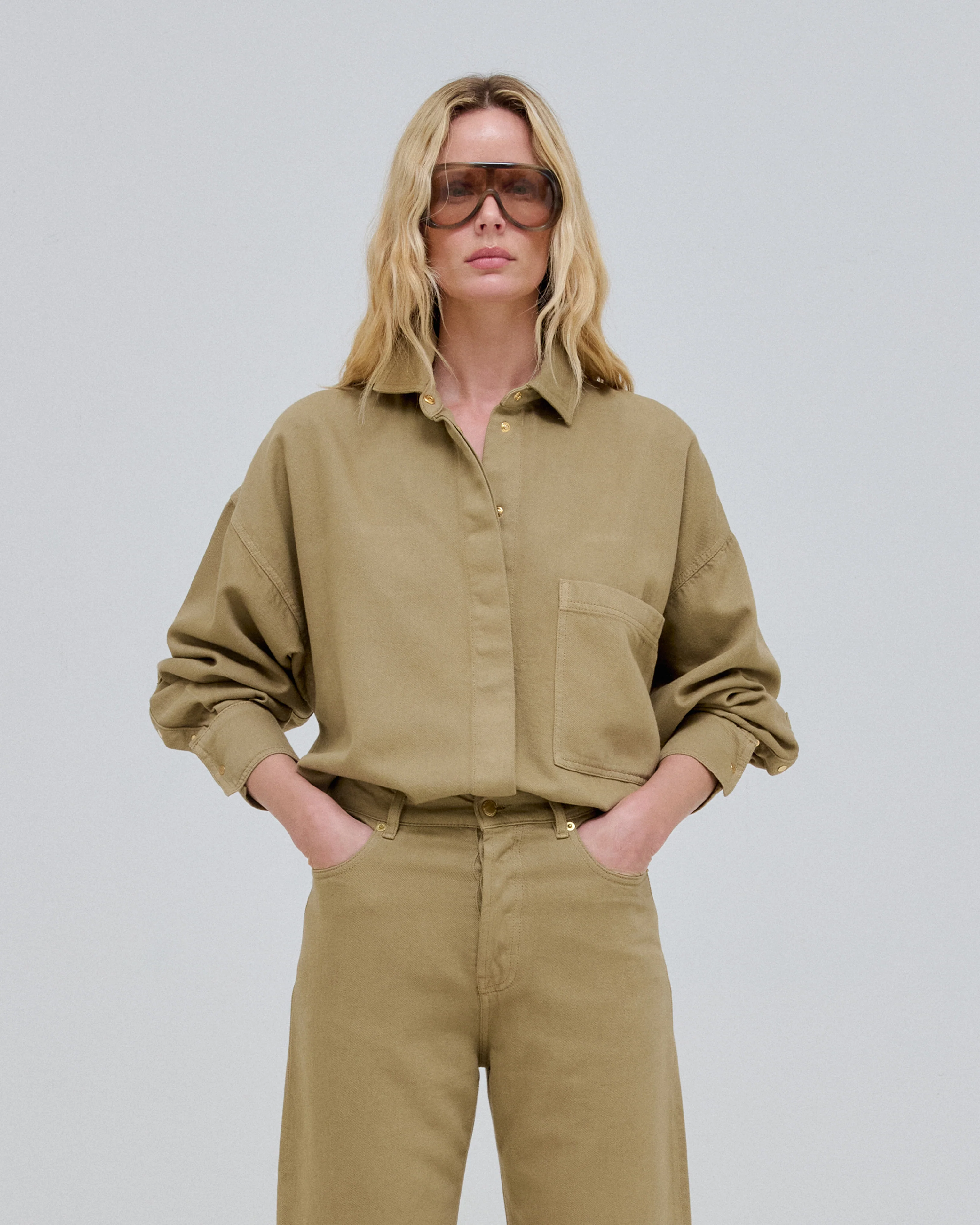 JENNY - TENCEL DENIM BOXY SHIRT - Image 4