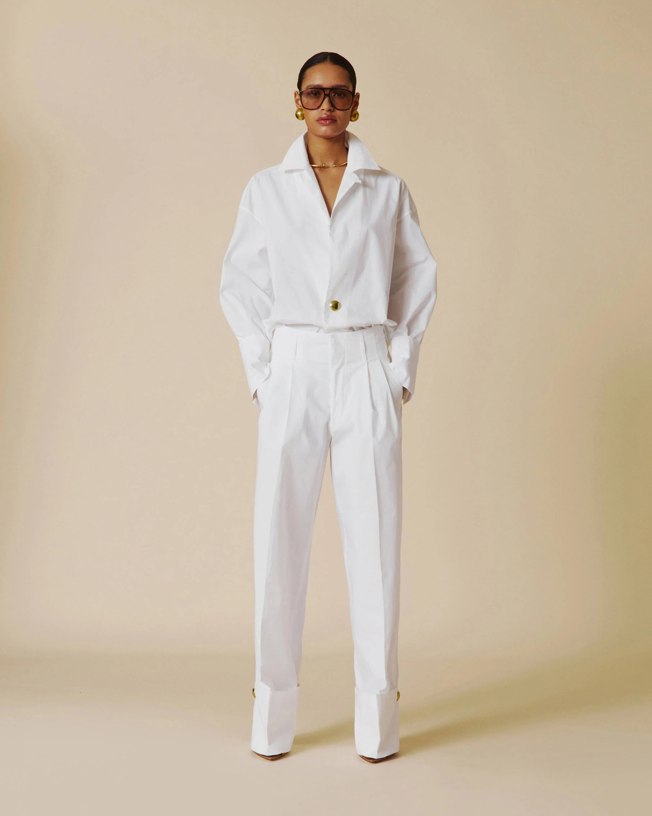 JODIE - POPELINE TUNIC STYLE SHIRT - Image 2