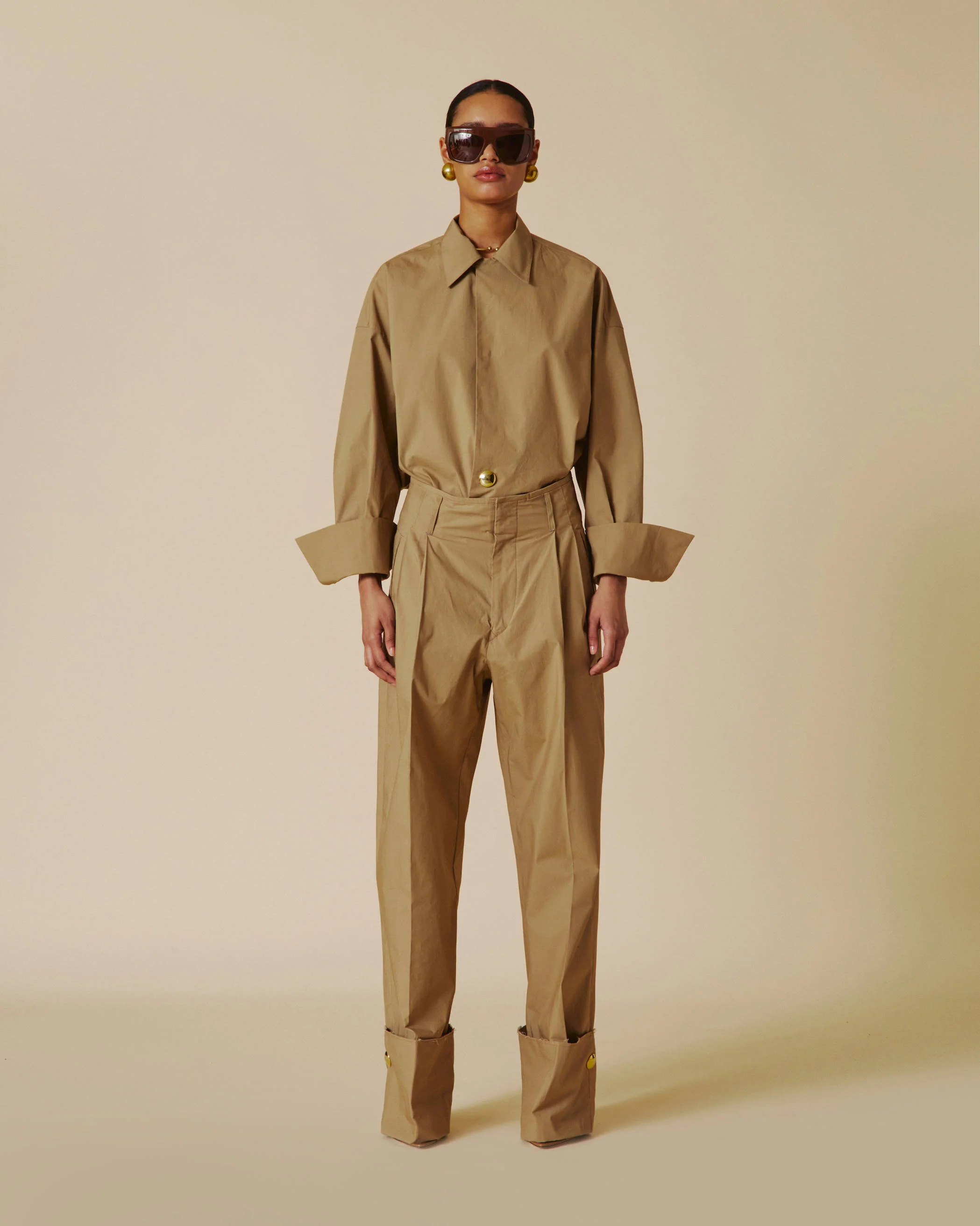 JODIE - POPELINE TUNIC STYLE SHIRT - Image 2