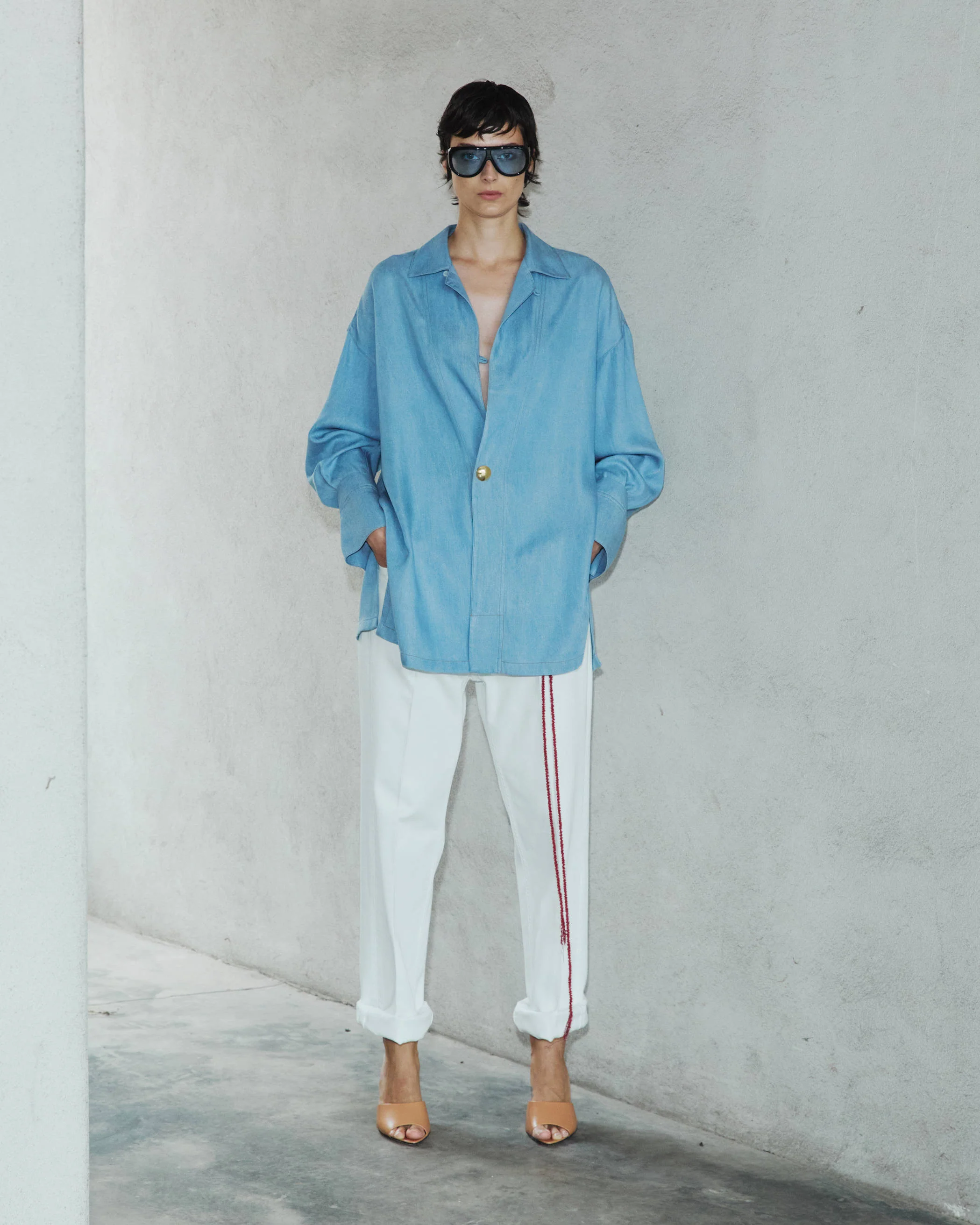 JODIE - TUNIC STYLE TENCEL SHIRT - Image 3