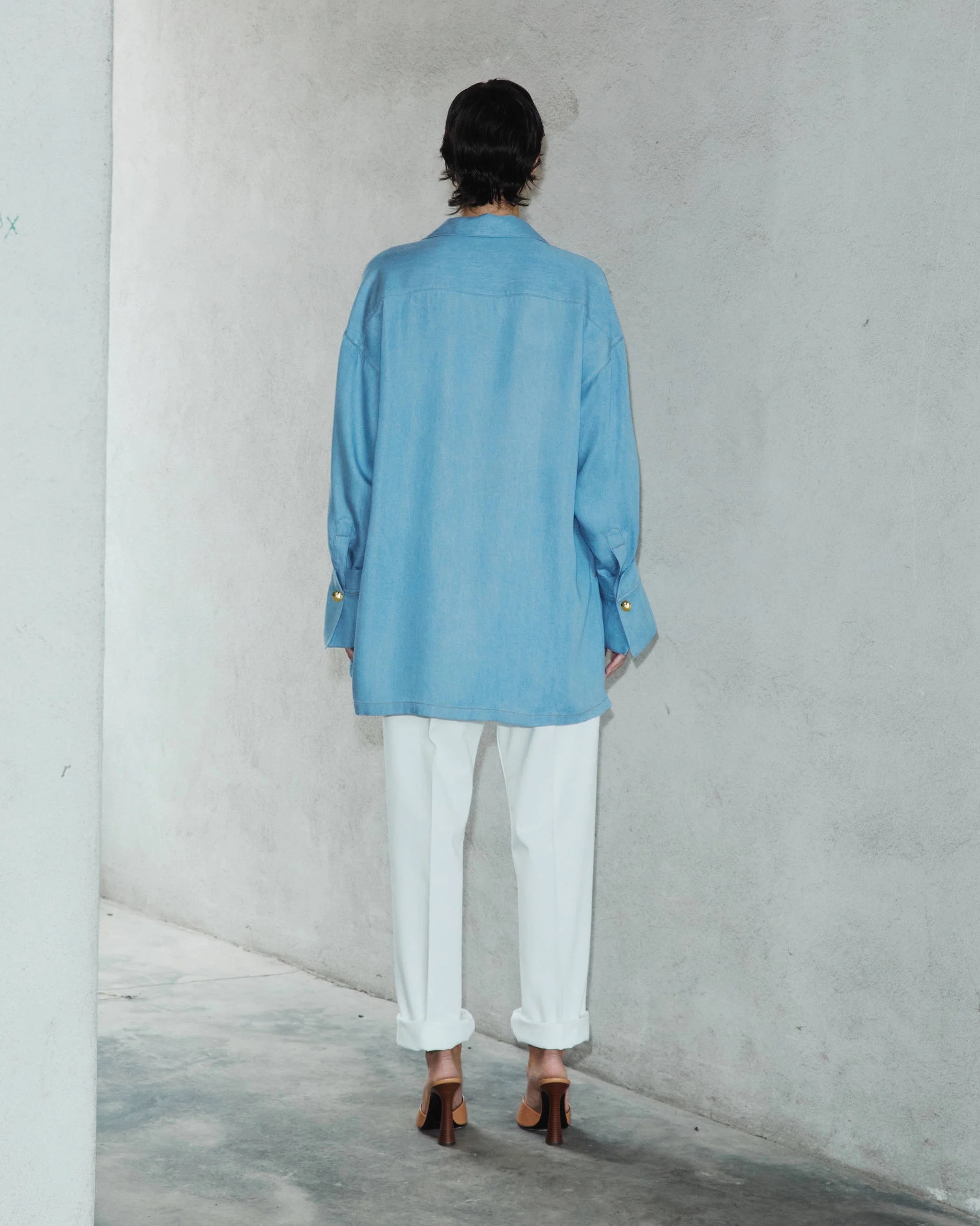 JODIE - TUNIC STYLE TENCEL SHIRT - Image 5