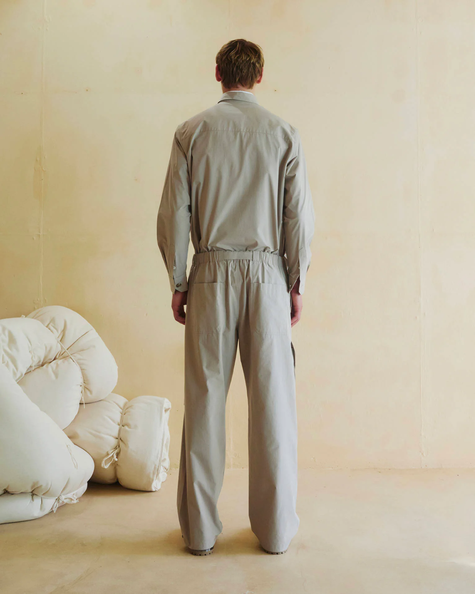 JORDAN - TECH COTTON RELAX FIT TROUSERS - Image 3