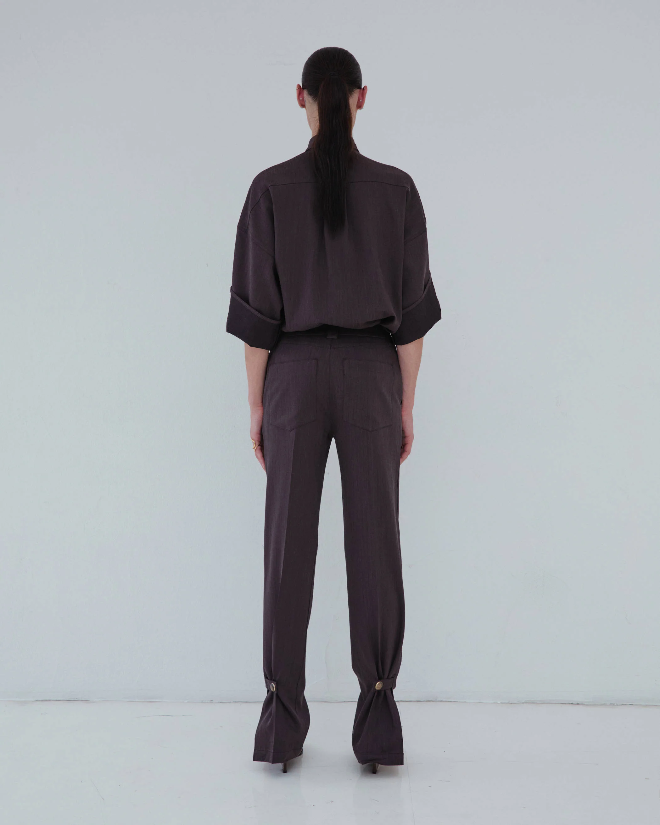 KAROL - STRAIGHT LEG BOTTOM SPLIT PANTS - Image 3