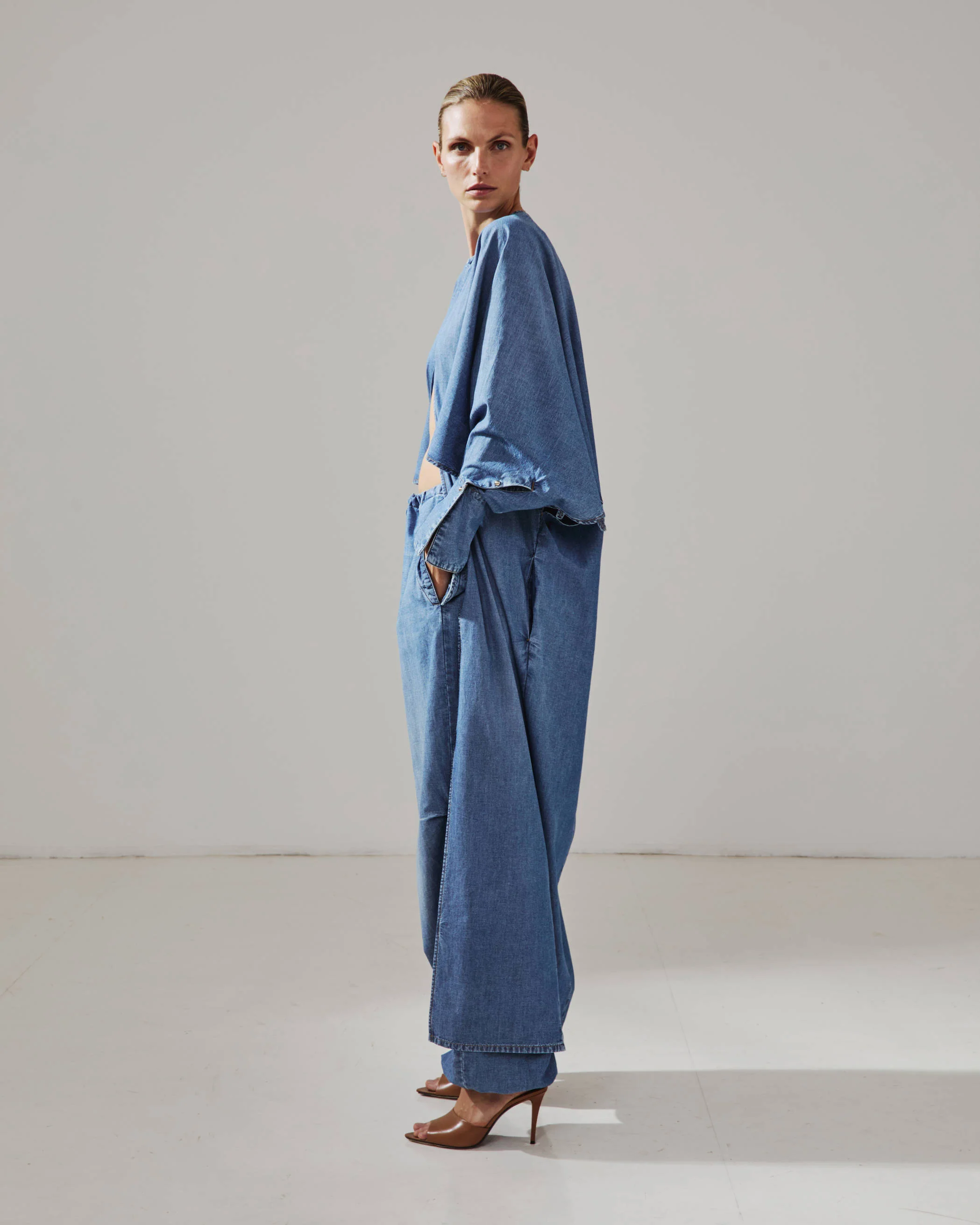KASIA - LIGHT DENIM CHEMISIER - Image 3