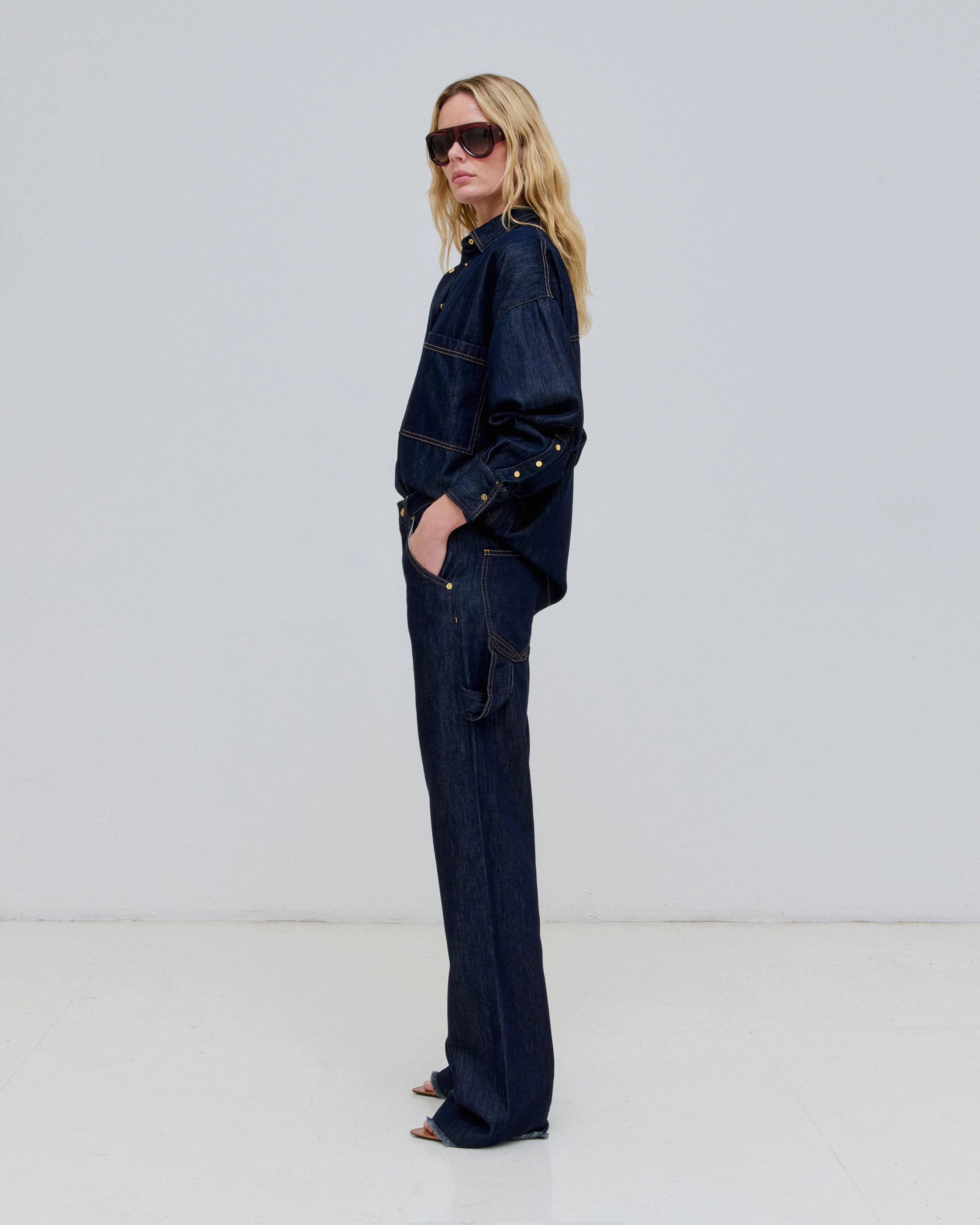 LARA - RELAXED FIT CARPENTER TENCEL DENIM - Image 3