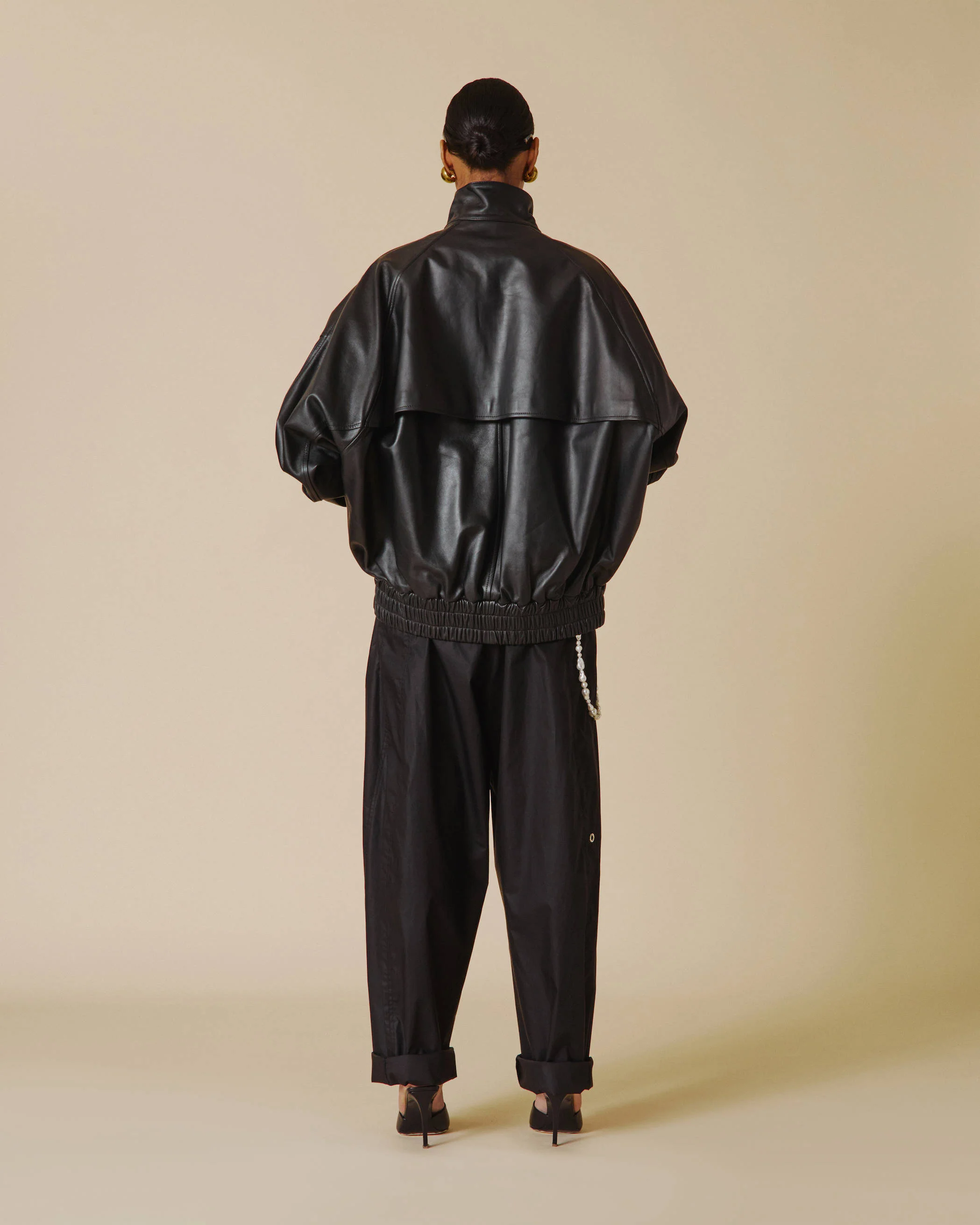 LEE - PLONGE NAPPA LEATHER BOMBER JACKET - Image 3