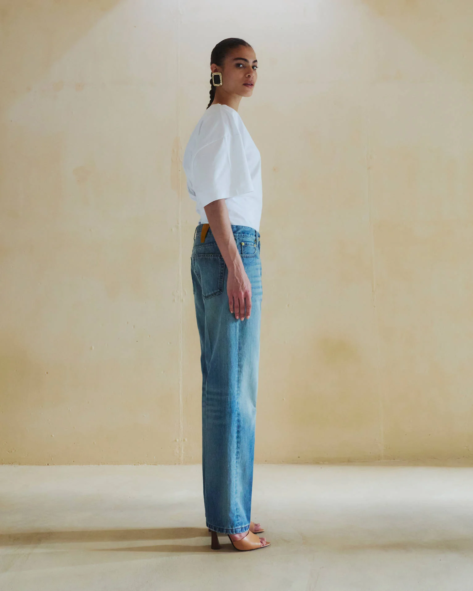 NAOMI - NYLON INFUSED BOYFRIEND STRAIGHT LEG DENIM - Image 2