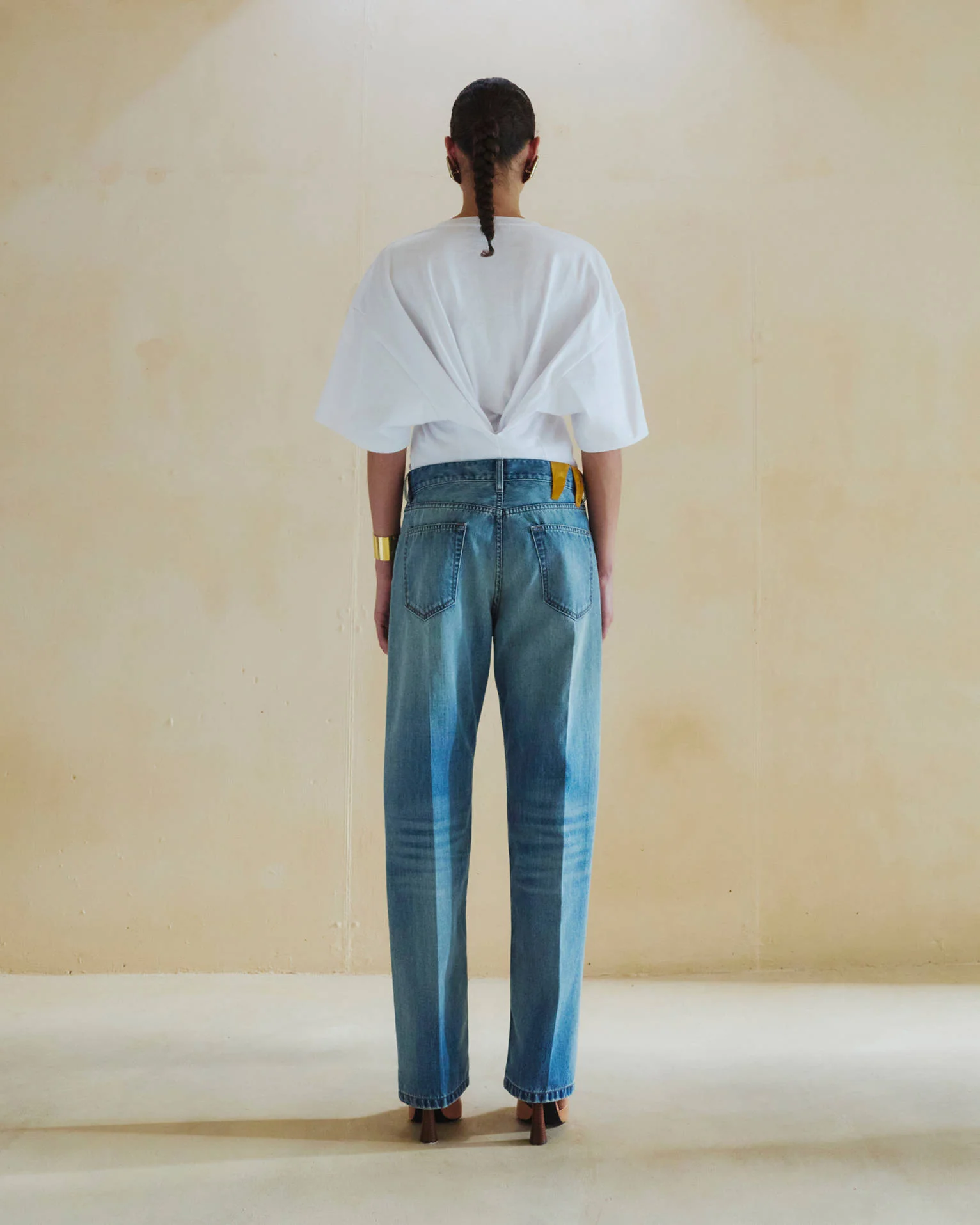 NAOMI - NYLON INFUSED BOYFRIEND STRAIGHT LEG DENIM - Image 3