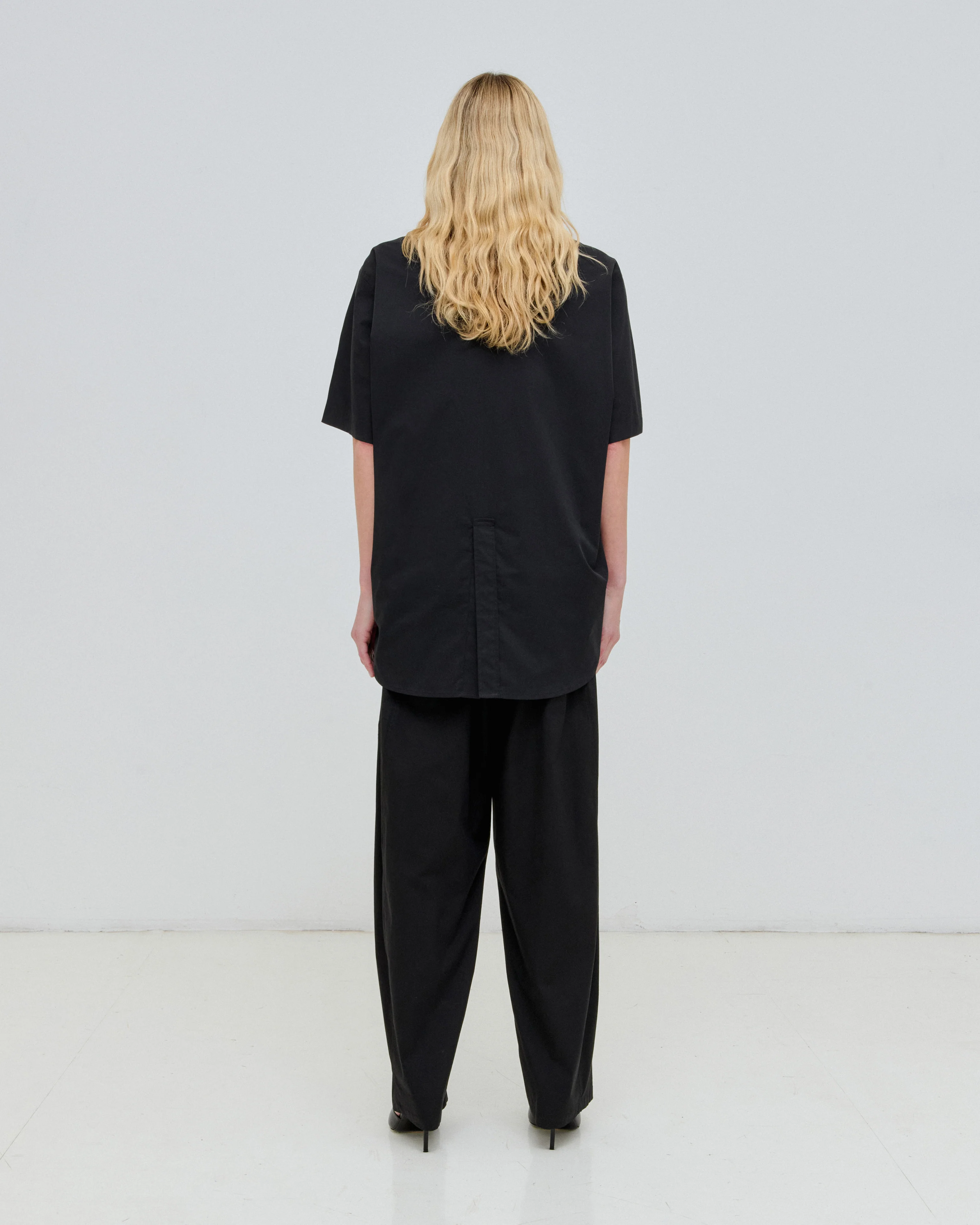 PHEBE - LIGHT COTTON WIDE-LEG PANTS - Image 3