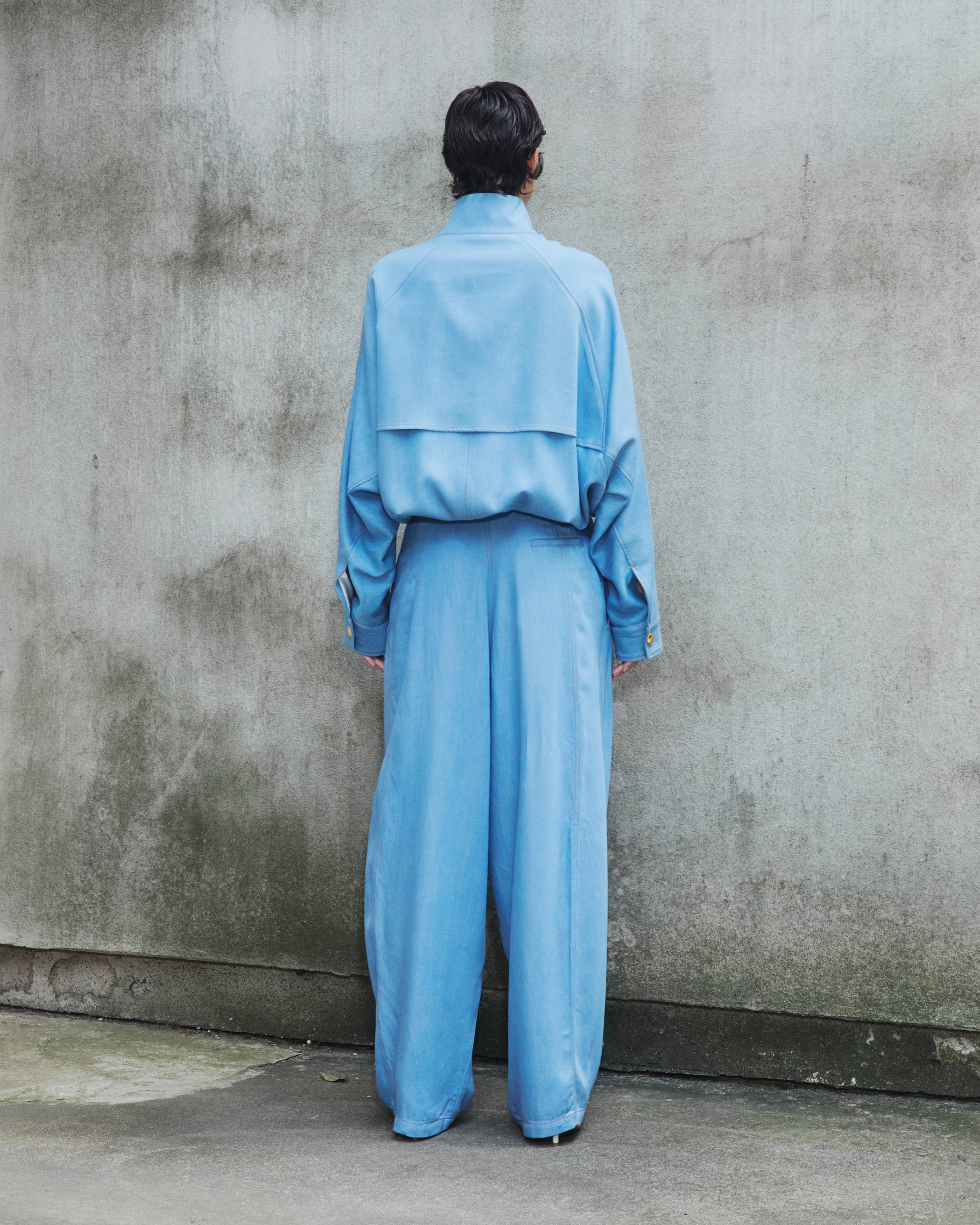 PHEBE -  LIGHT TENCEL CHAIN ADORNED RELAXED PANTS - Image 3