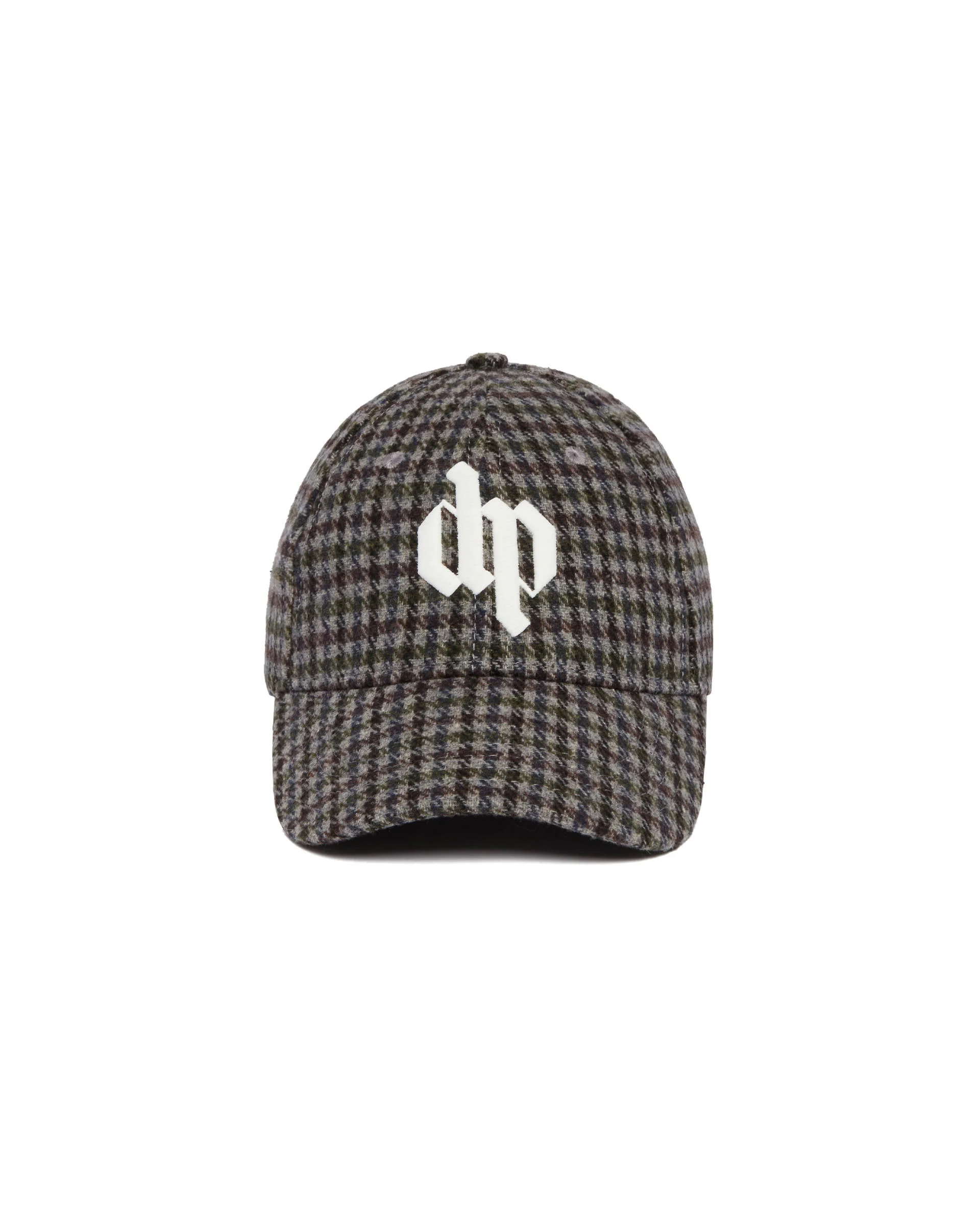 SHETLAND CHECK LOGO-EMBROIDERED BASEBALL CAP