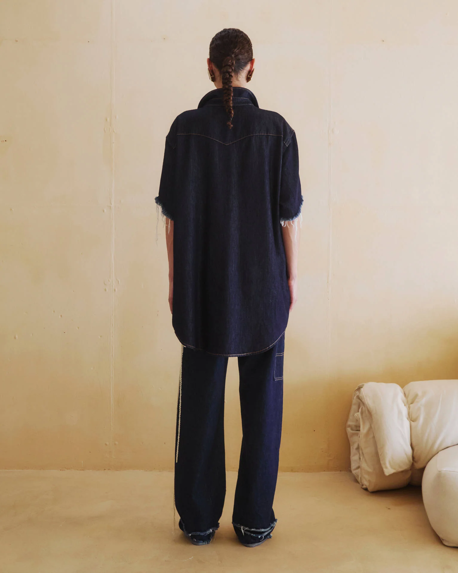 TINA - TENCEL SHORT SLEEVED SHIRT - Image 3