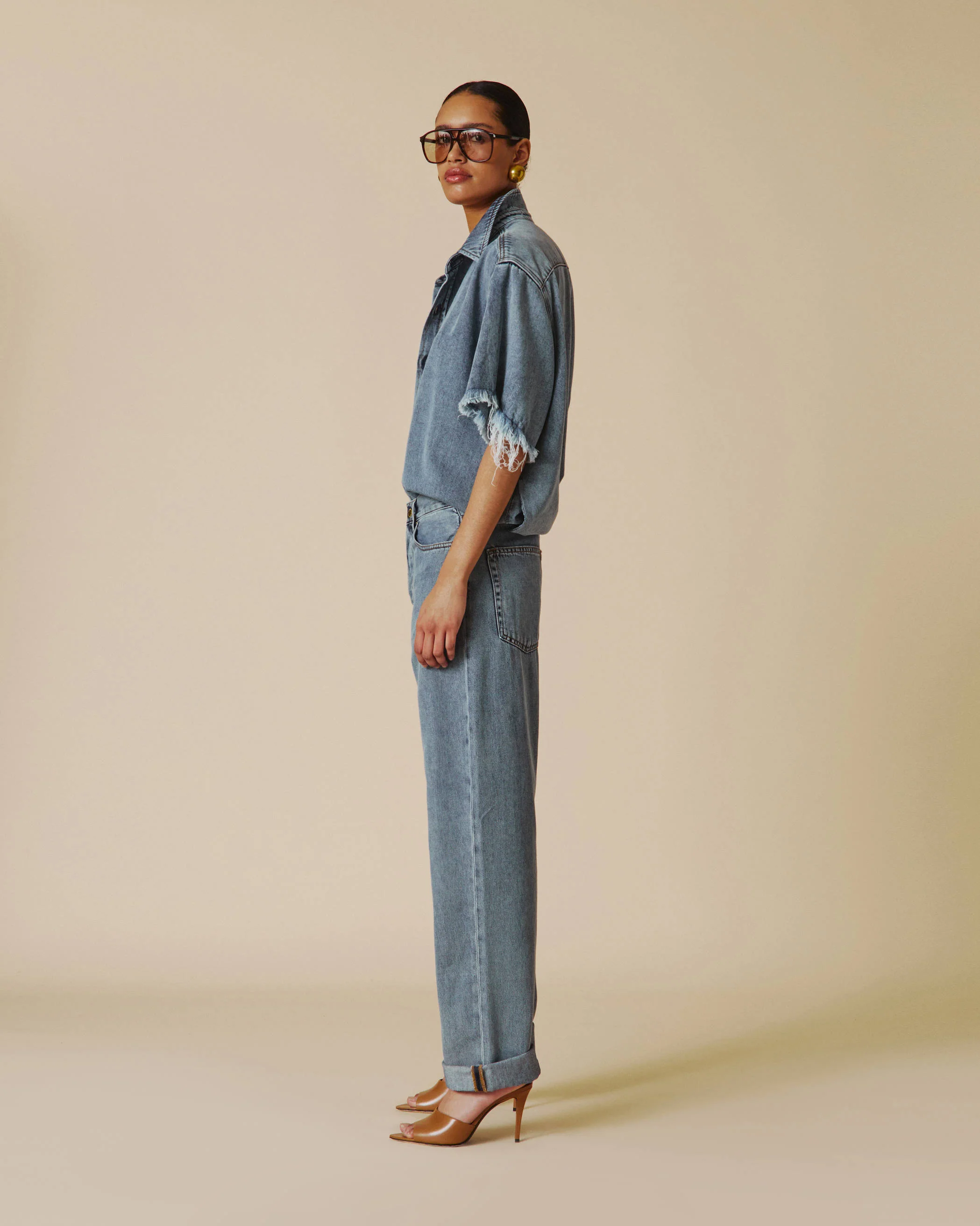 TINA - TENCEL SHORT SLEEVED SHIRT - Image 3