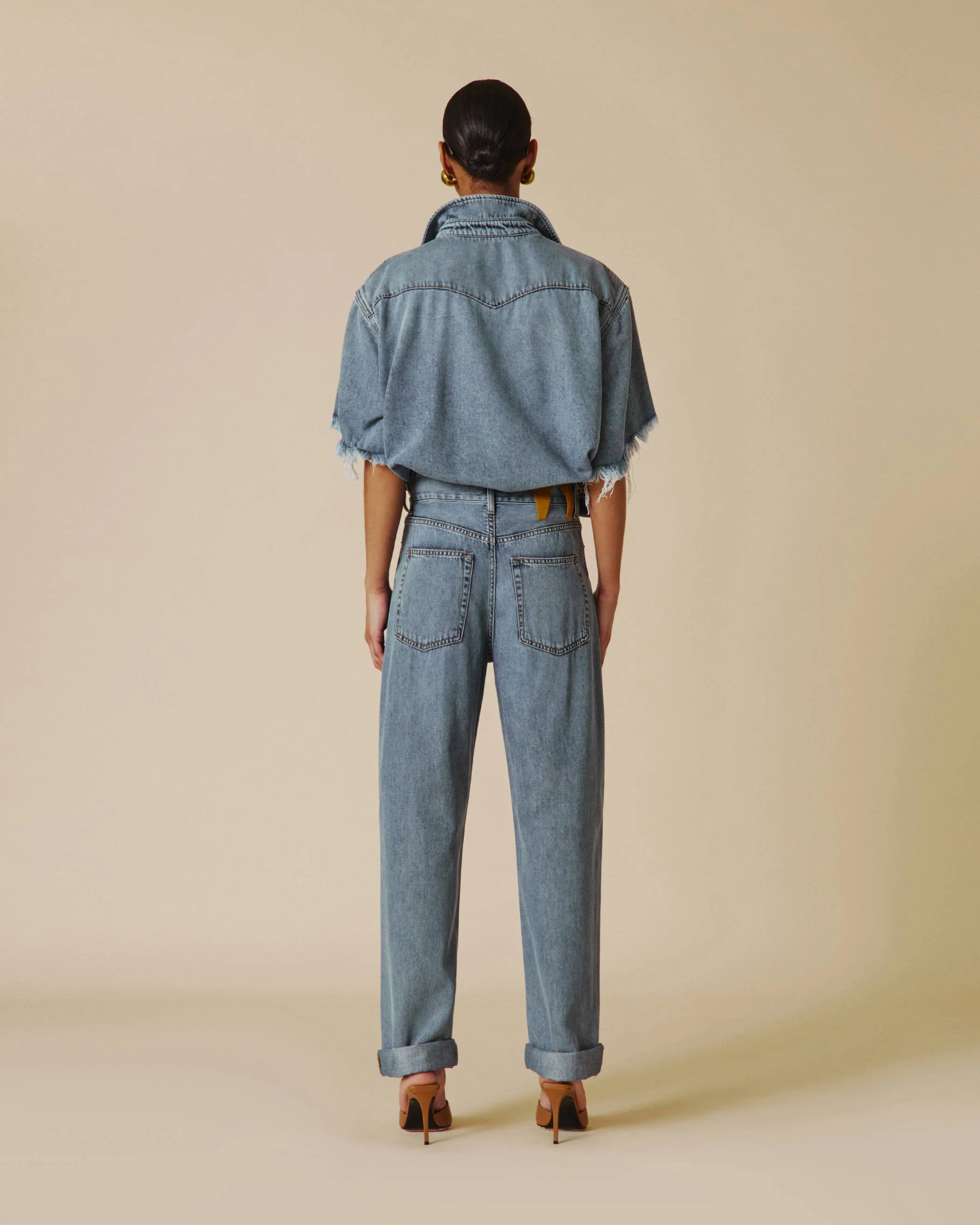 TINA - TENCEL SHORT SLEEVED SHIRT - Image 4