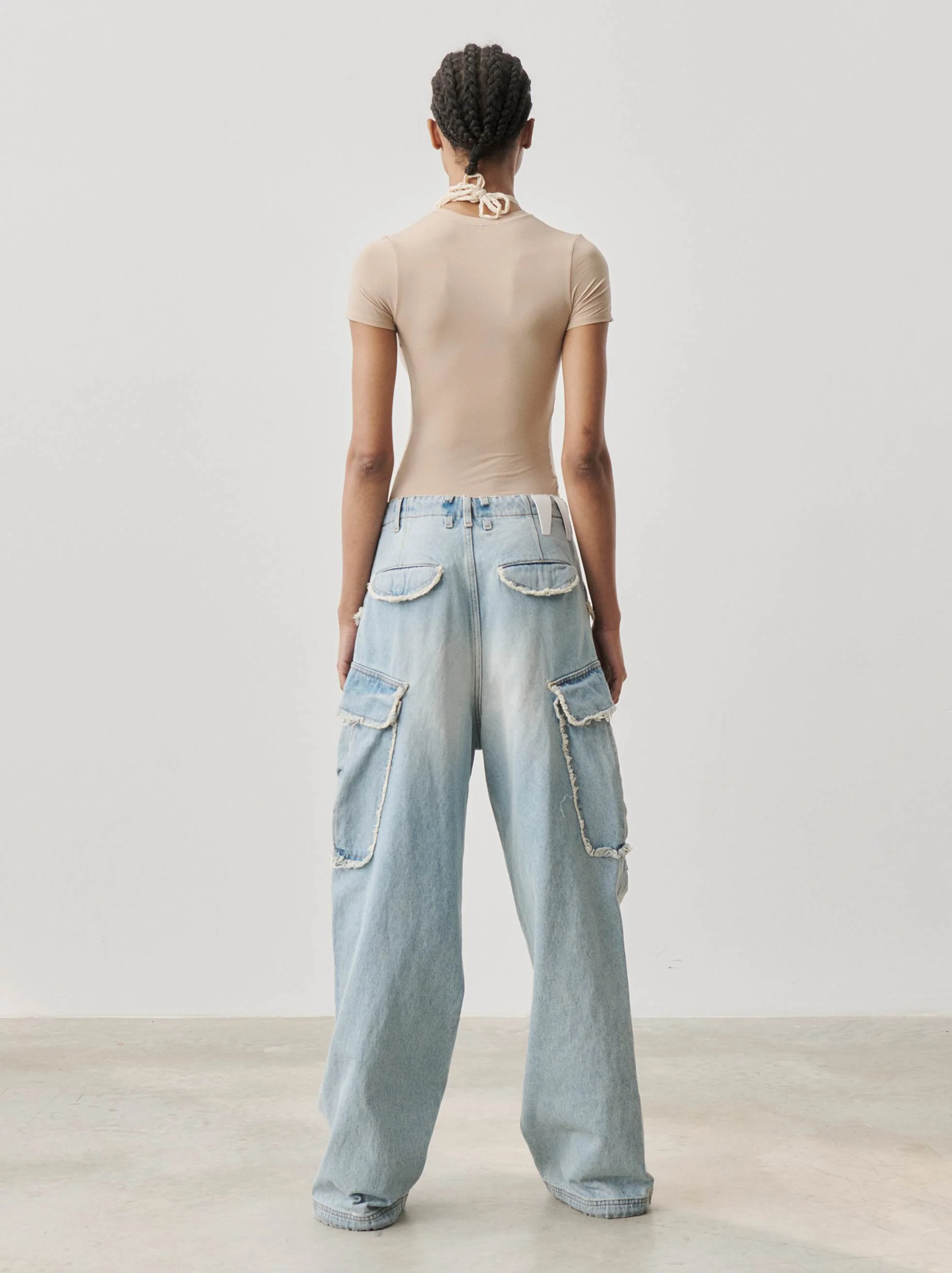 VIVI - SHREDDED CARGO DENIM - Image 3